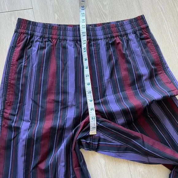 Madewell Alexa Chung Ernie Poplin Pant Womens Large Striped - Picture 5 of 9